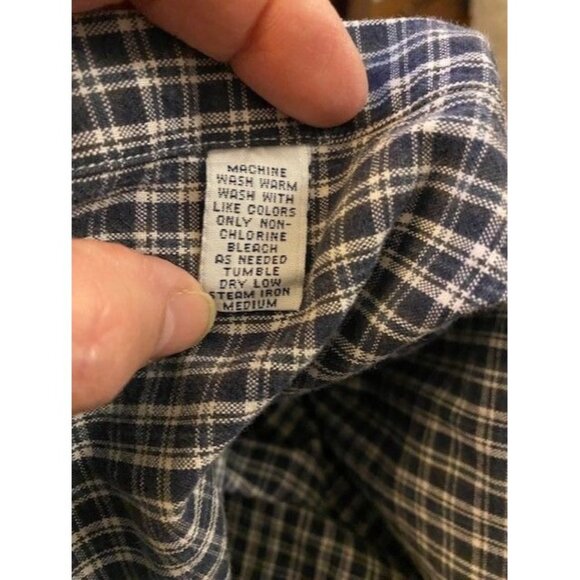 VTG Polo Ralph Lauren Blake Size XXL Men's Plaid Heavy Cotton Button Up Shirt - Picture 9 of 10